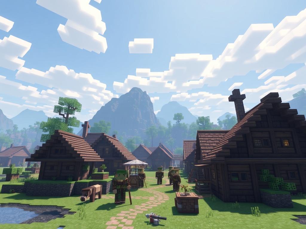 Жители в Майнкрафте: поселение, профессии и торговля