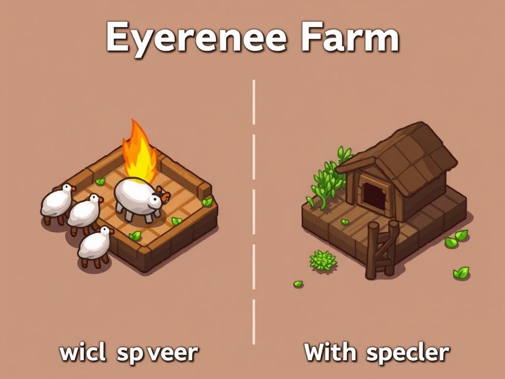 Ферма опыта: варианты без спавнера и на спавнере