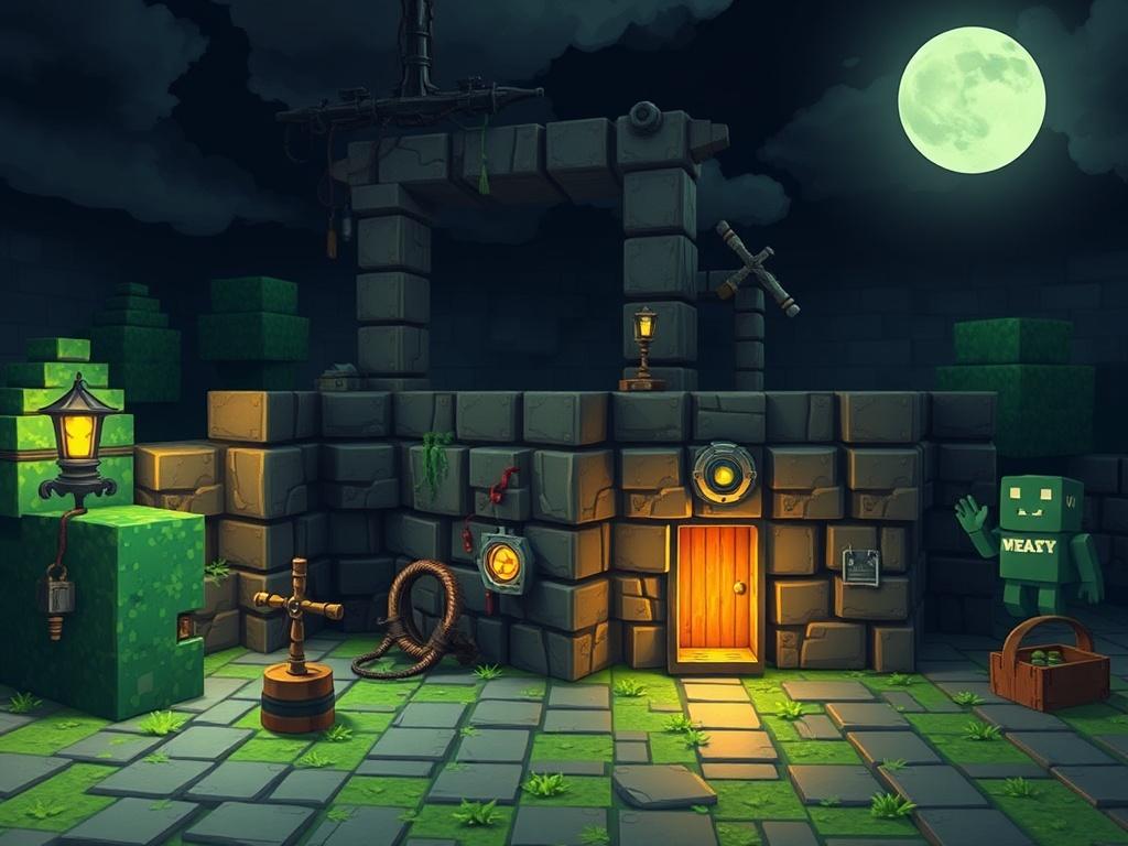 Защита базы от криперов и рейдов: освещение, стены и ловушки. Лайфхаки Защита базы от криперов и рейдов: освещение, стены и ловушки. Лайфхаки