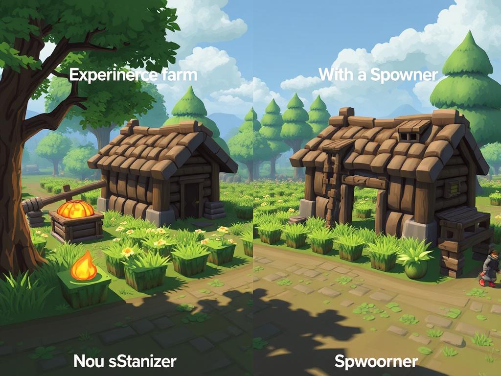 Ферма опыта: варианты без спавнера и на спавнере. Ферма на спавнере Ферма опыта: варианты без спавнера и на спавнере. Ферма на спавнере