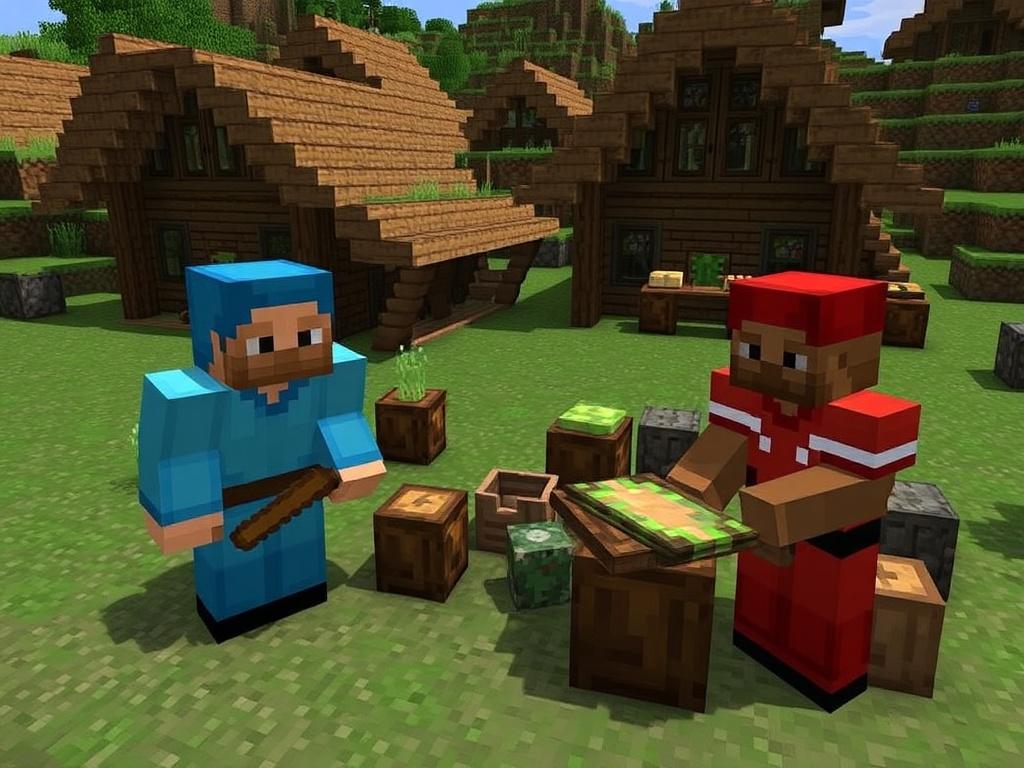 Жители в Майнкрафте: поселение, профессии и торговля. Частые ошибки Жители в Майнкрафте: поселение, профессии и торговля. Частые ошибки