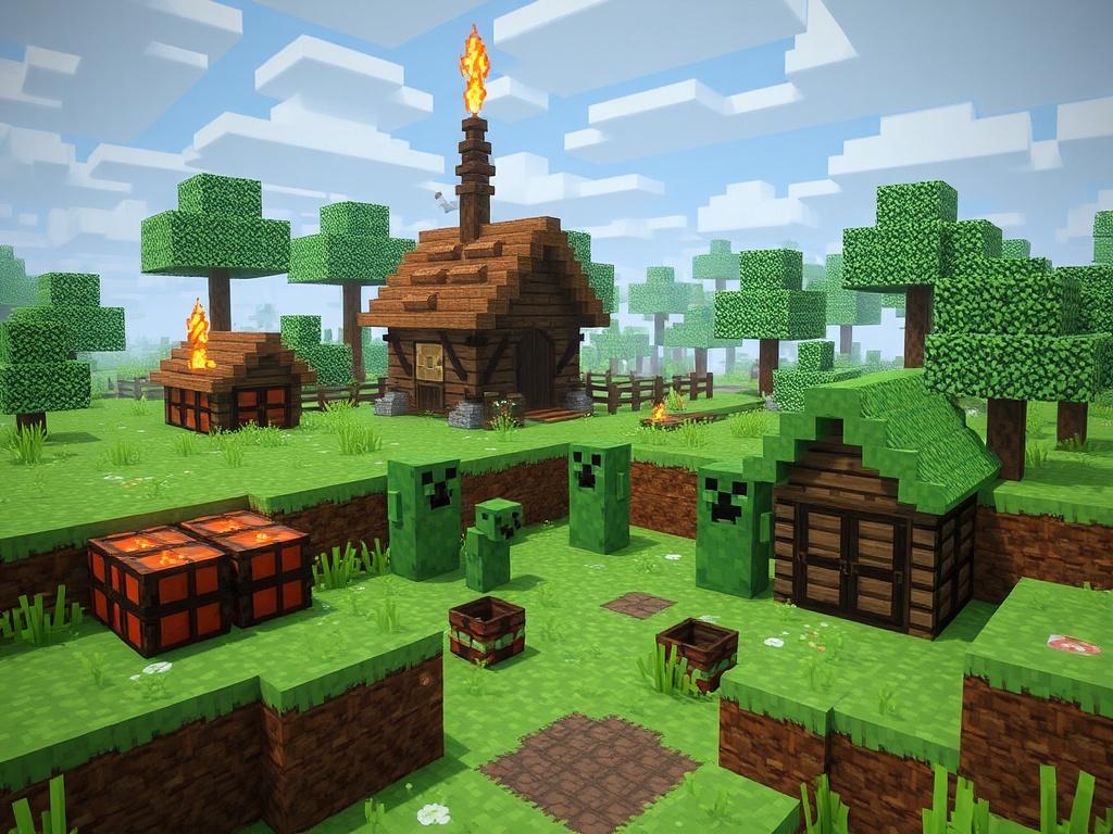 Ферма криперов: стабильный порох для ракет и ТНТ