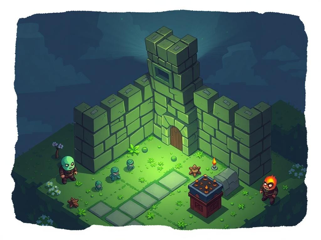 Защита базы от криперов и рейдов: освещение, стены и ловушки